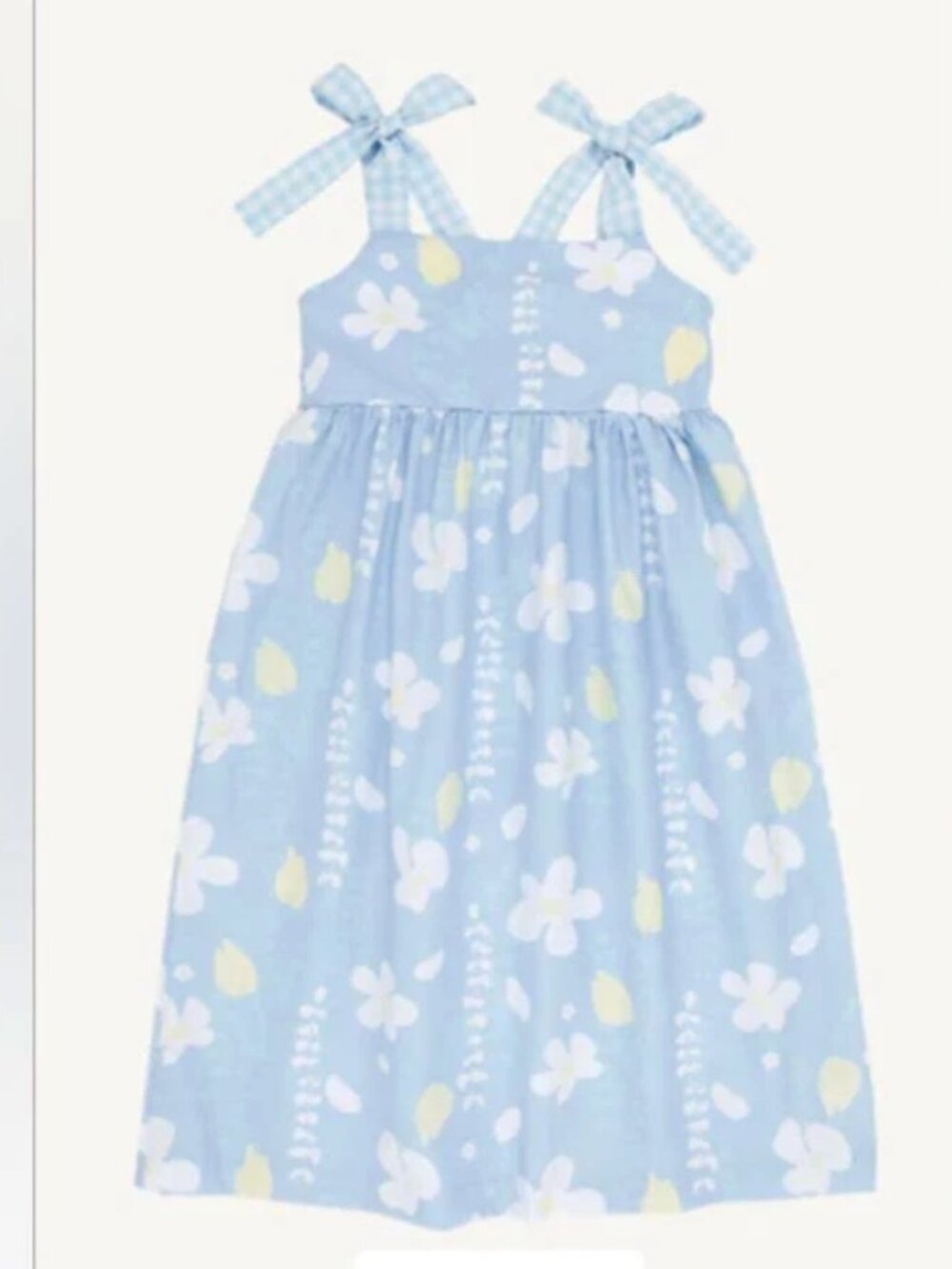 The Beaufort Bonnet Company Macie Midi Dress Blue Floral Broadcloth size 5 NWT